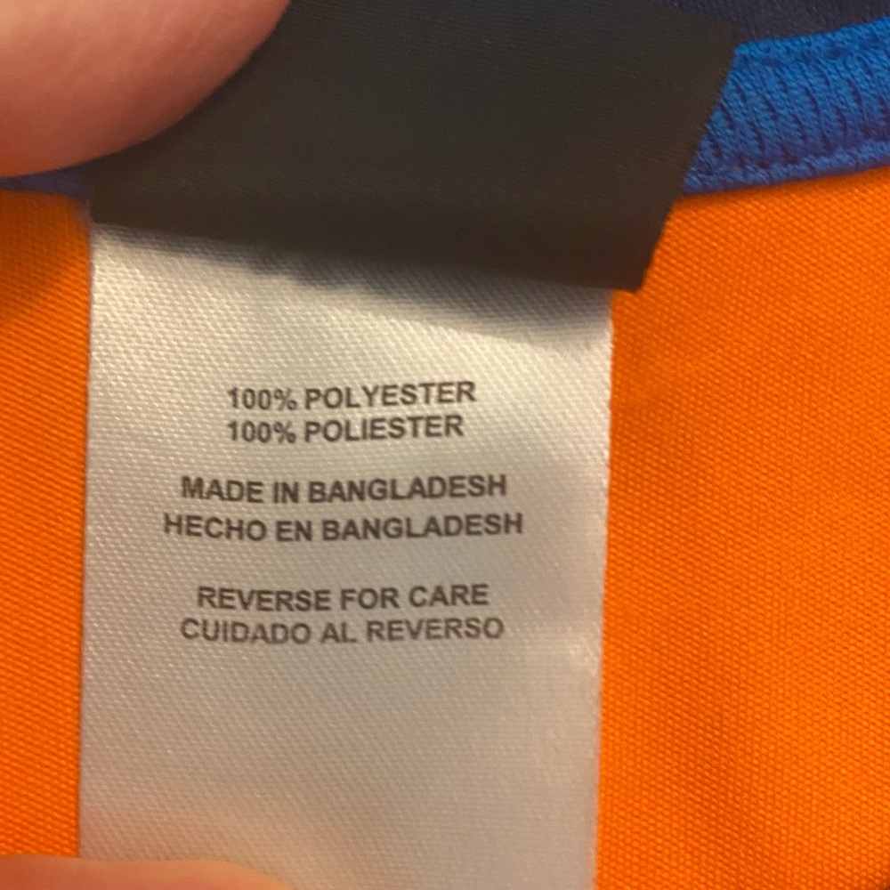 Fluorescent Orange Game On' Tank and Matching Blue Shorts Size 7 NWOT - Picture 6 of 6